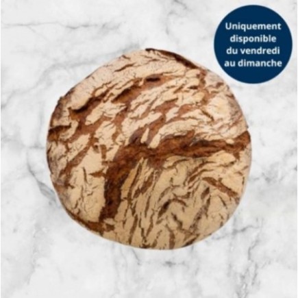 Pain tourte de Seigle